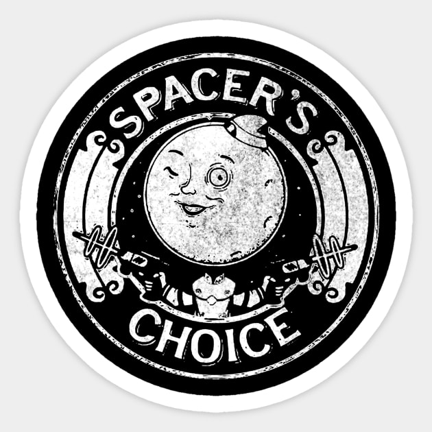 Spacer Choice Distressed White Logo Sticker by donaldapples